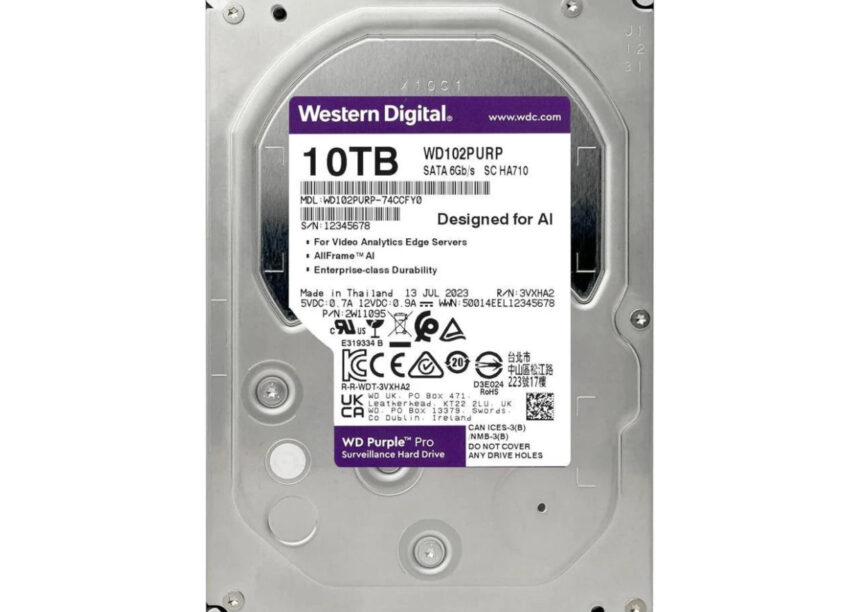 Disco duro sata HDD purpura 10TB